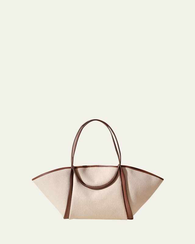 Cuber Organic Cotton & Leather Tote Bag